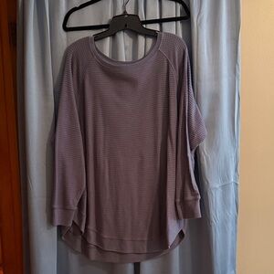 Maurices Lavender Waffle Knit Top